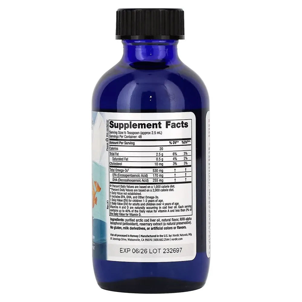 530mg Omega-3 Strawberry (EAN 768990891281) - 119 ml. - Nuvalia
