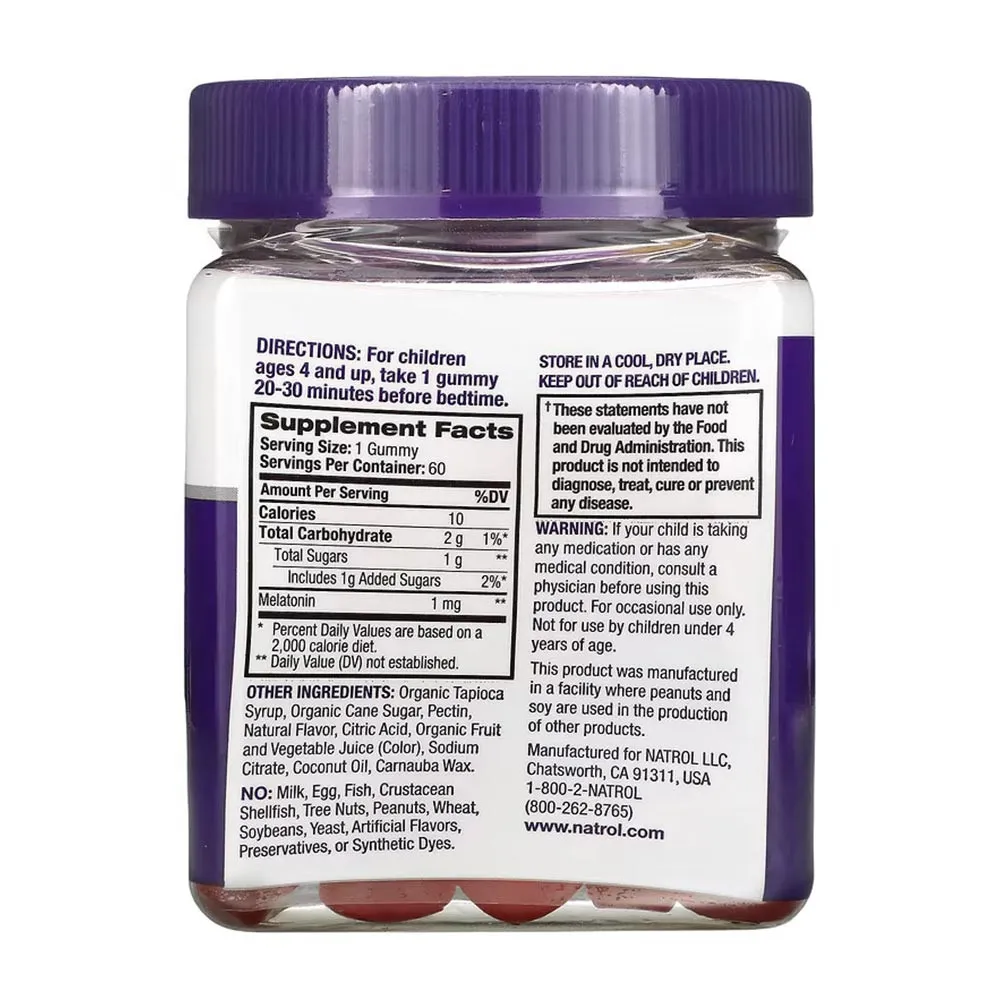Natrol Kids Melatonin Berry Gummies (60 Gummies, Berry) - Obrázek 4