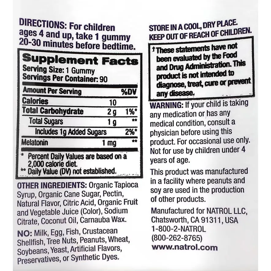 Natrol Kids Melatonin Berry Gummies (90 Gummies, Berry) - Obrázek 6