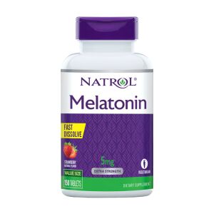 Natrol - Melatonin 5 mg 150 Jordbærtabletter - Viking Supplements