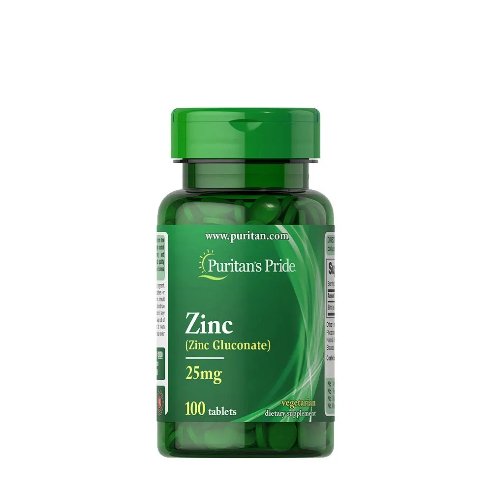 Puritan's Pride Zinc 25 mg (100 Tablets) - Nuvalia