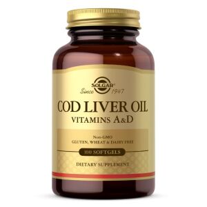SOLGAR Cod Liver Oil - Vitamins A&D (100 caps) - Nuvalia