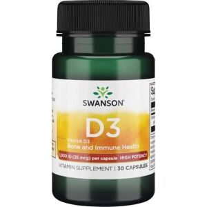 SWANSON Witamina D-3 1000IU 30kaps - Nuvalia