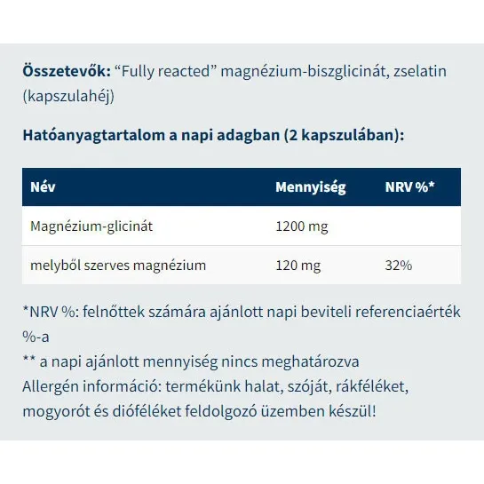 USA medical Magnesium Bisglycinate (60 Capsules) - Obrázek 2