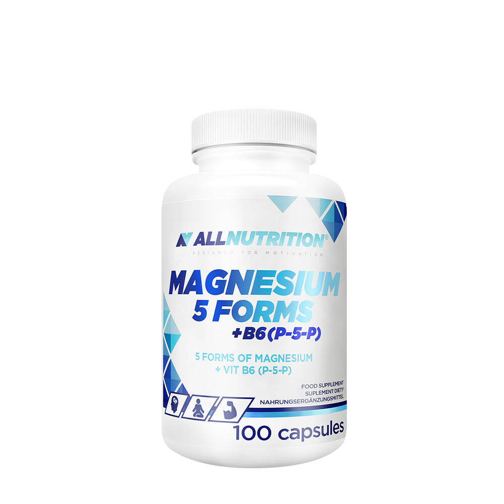 ALLNUTRITION Hořčík v 5 formách + B6 (P-5-P) (100 tobolek) – Viking Supplements