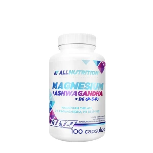 ALLNUTRITION Hořčík + Ašvagandha + vitamín B6 (P-5-P) (100 kapslí) – Viking Supplements