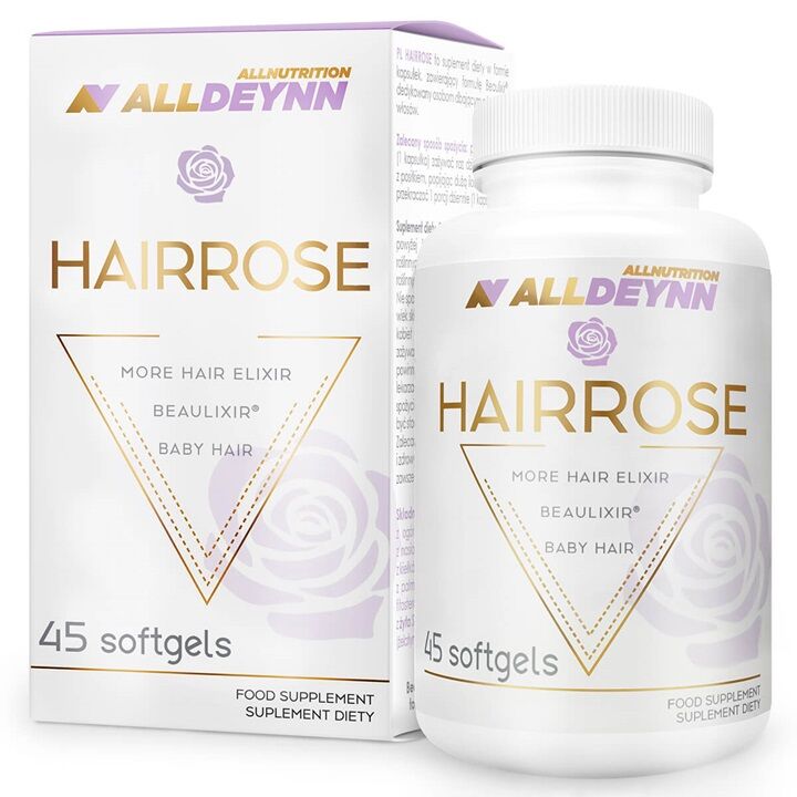 AllDeynn Hairrose – 45 měkkých tobolek – Viking Supplements