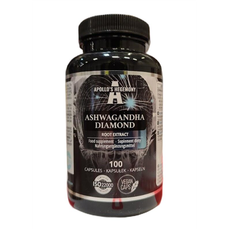 Ashwagandha Diamond – 100 kapslí (EAN 8721077930107) – Viking Supplements