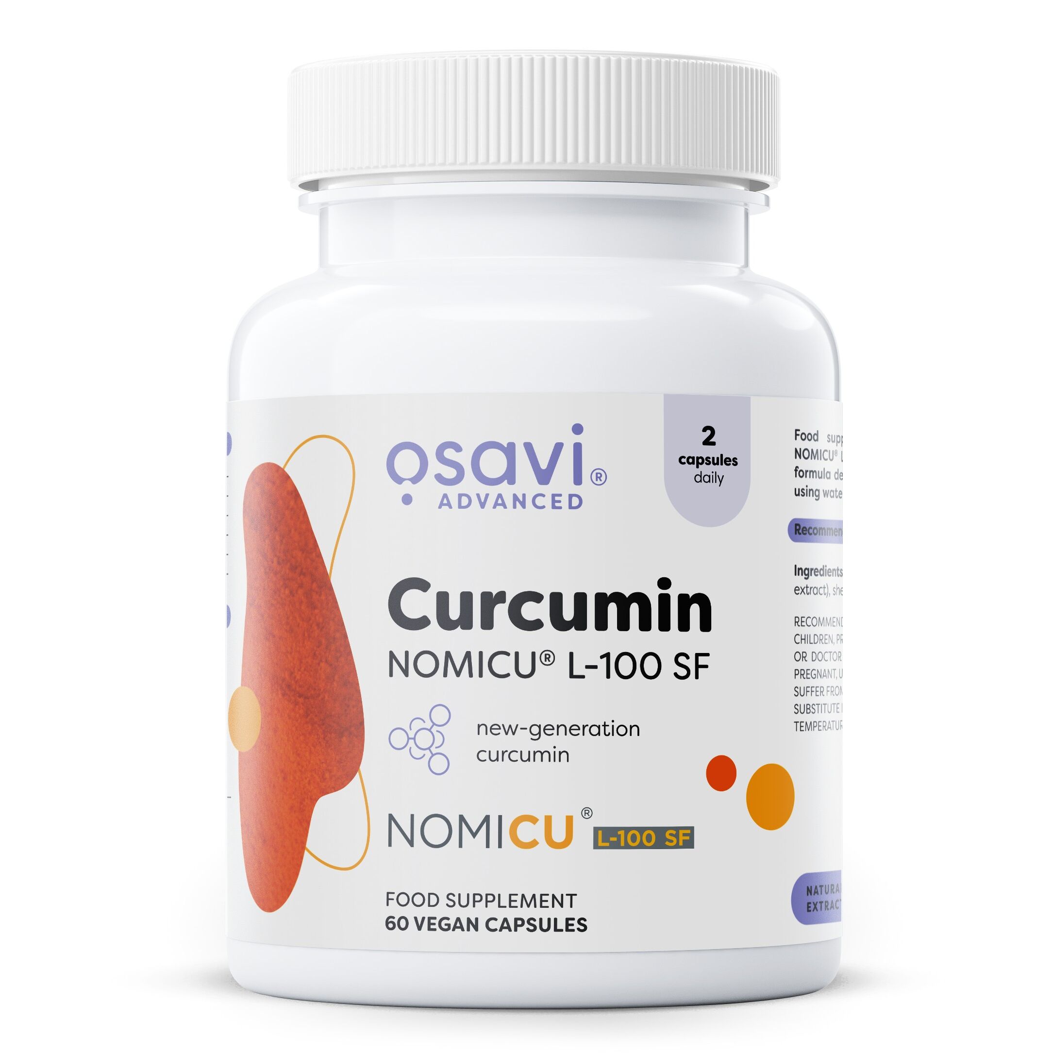 Kurkumin NOMICU L-100 SF – 60 veganských kapslí – Viking Supplements