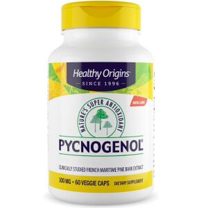 Healthy Origins Pycnogenol 100mg 60 vegetarian capsules - Viking Supplements