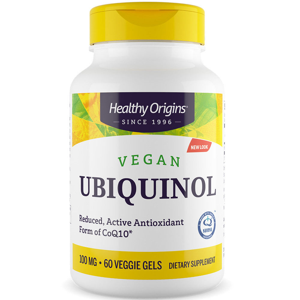 Healthy Origins Veganský ubichinol 100 mg, 60 vegetariánských tobolek – Viking Supplements
