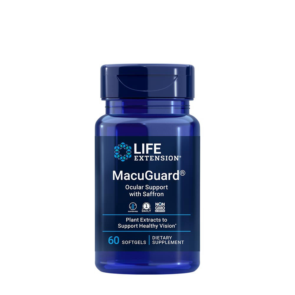 MacuGuard – přípravek na podporu zraku se šafránem – 60 měkkých tobolek – Viking Supplements