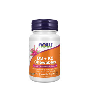 NOW D-3 + K-2 (MK-7) (90 Chewables) - Viking Supplements
