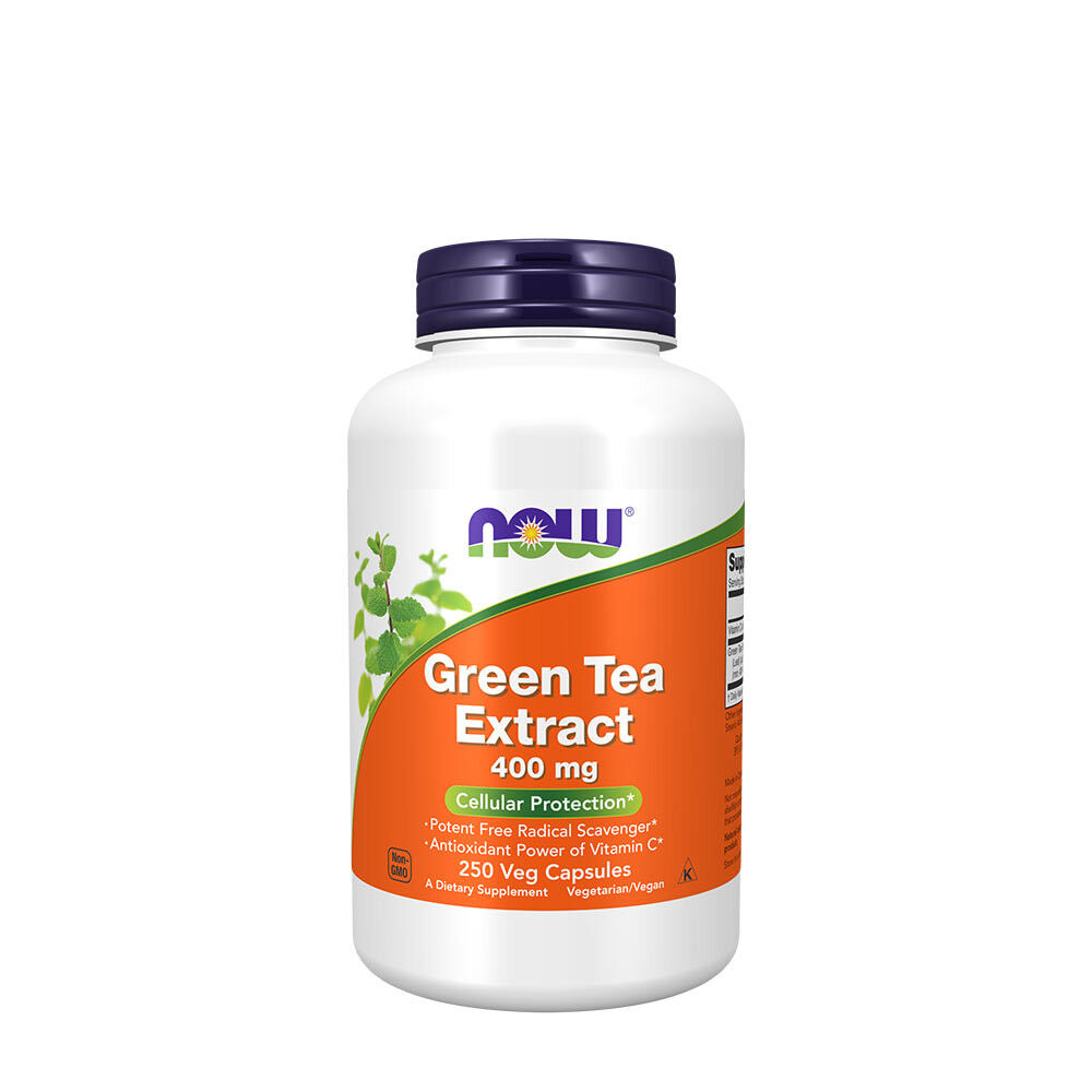 NOW Extrakt ze zeleného čaje 400 mg (250 vegetariánských tobolek) – Viking Supplements