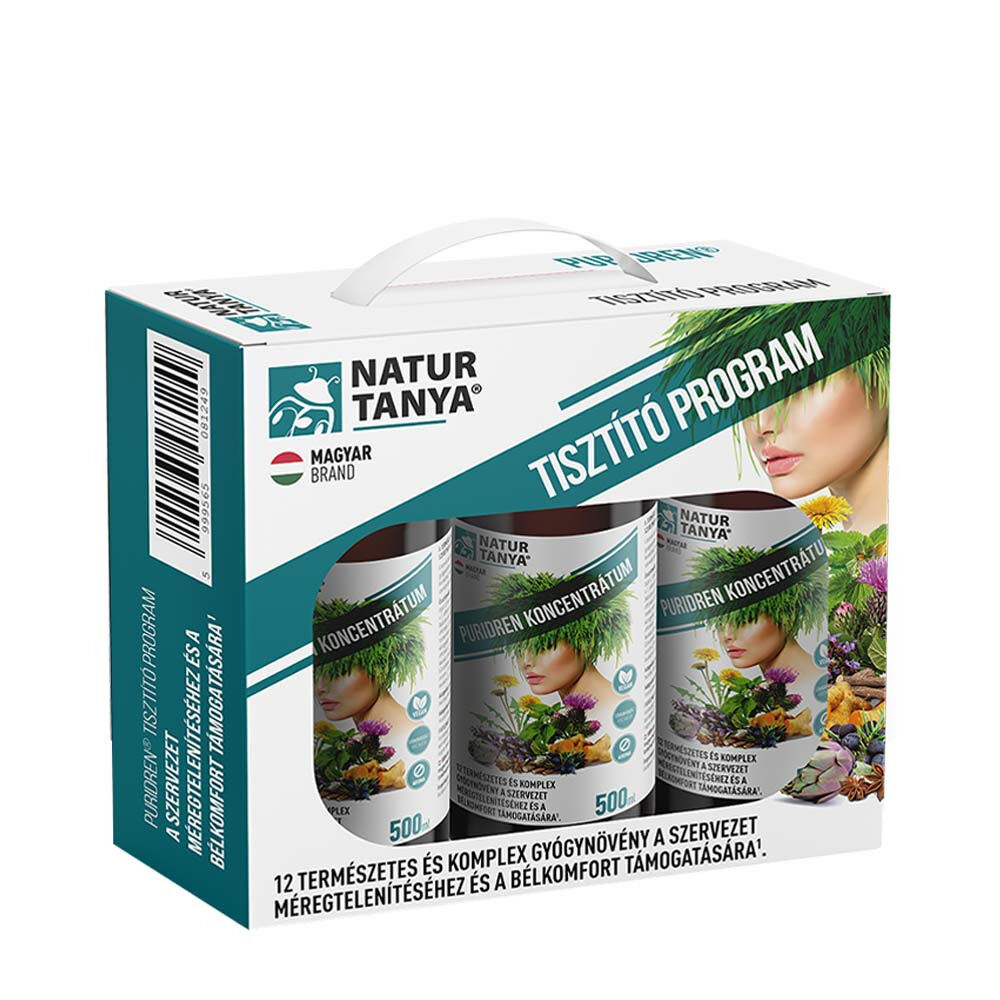 Natur Tanya Puridren – 60denní očistný program (3 × 500 ml) – Viking Supplements