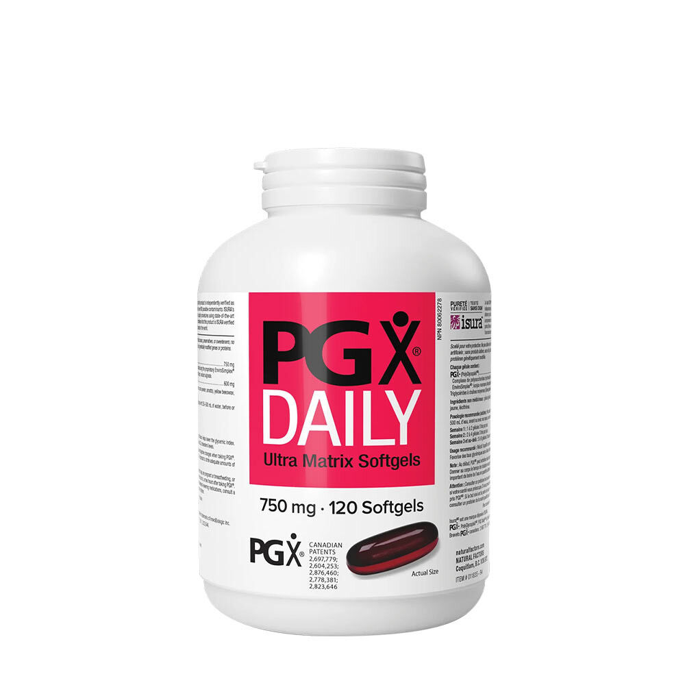 Natural Factors PGX Daily Ultra Matrix 750 mg (120 měkkých tobolek) – Viking Supplements