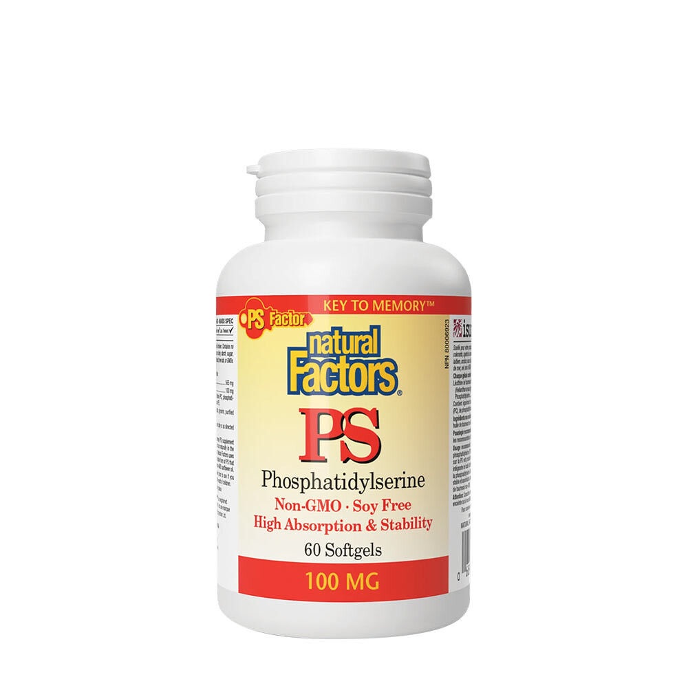 Natural Factors PS FOSFATIDYLSERIN 100 MG (60 měkkých tobolek) - Viking Supplements