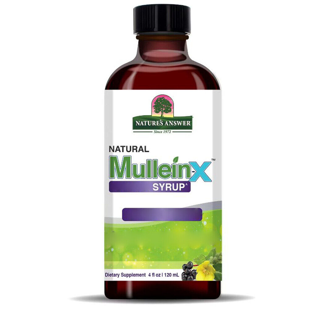 Nature's Answer Mullein-X Cough Syrup 4 oz (120ml) - Obrázek 2
