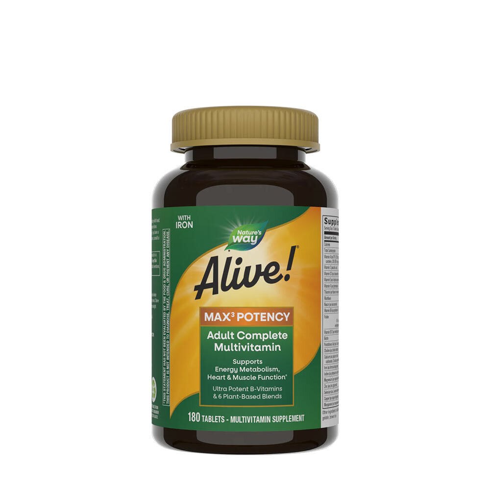 Natures Way Alive!® Max3 Potency Multivitamin (180 tablet) – Viking Supplements