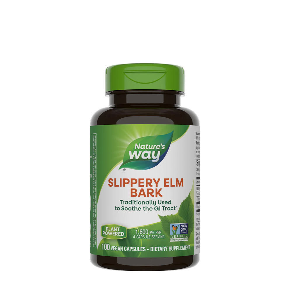 Natures Way – kůra jilmu kluzkého (100 tobolek) – Viking Supplements