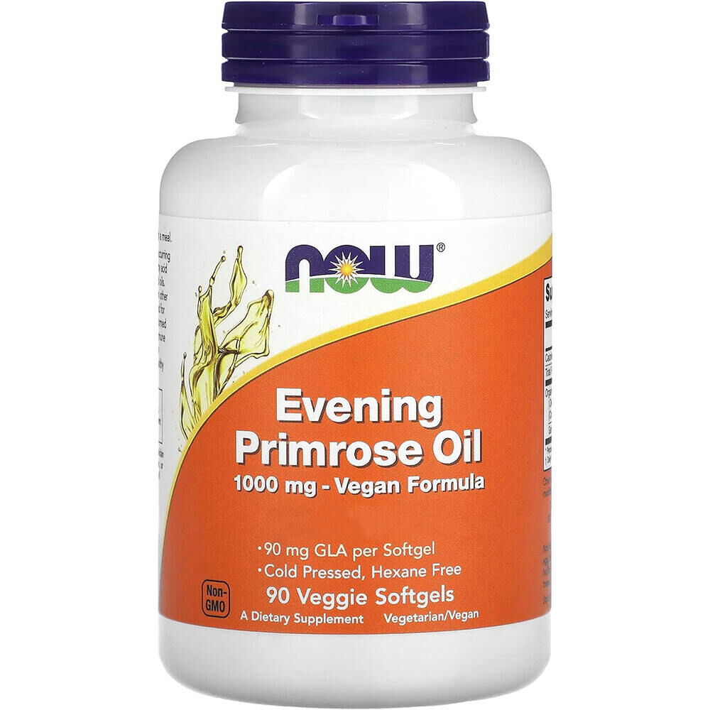 Now Foods Olej z pupalky dvouleté 1000 mg, 90 vegetariánských tobolek – Viking Supplements