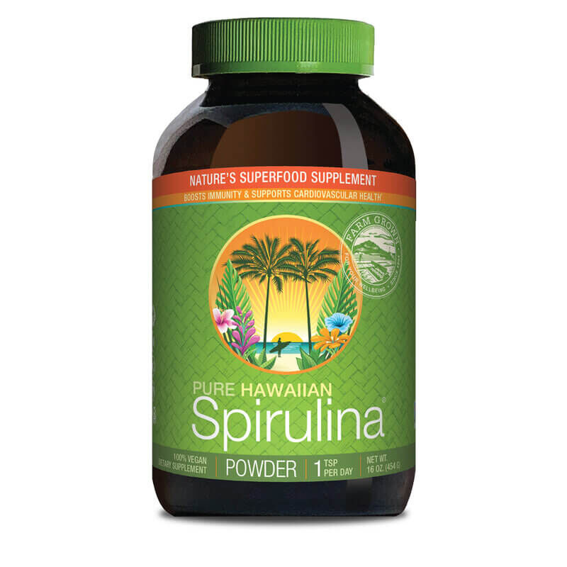 Nutrex Spirulina z Havaje – 100% veganský prášek 454 g – Viking Supplements