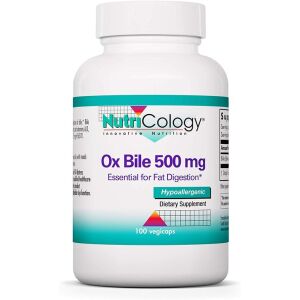 Nutricology Ox Bile 500mg 100 Veg. capsules - Nuvalia