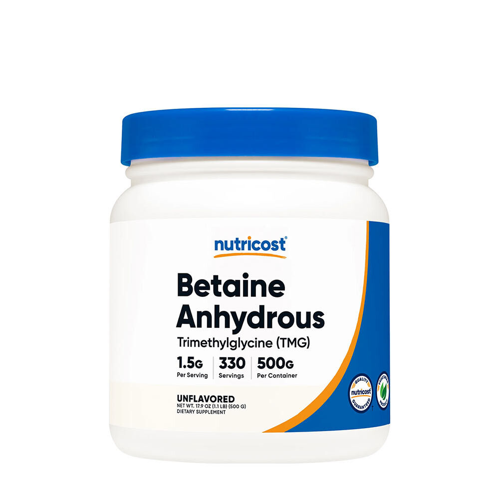 Nutricost Bezvodý betain (TMG) v prášku (500 g) – Viking Supplements