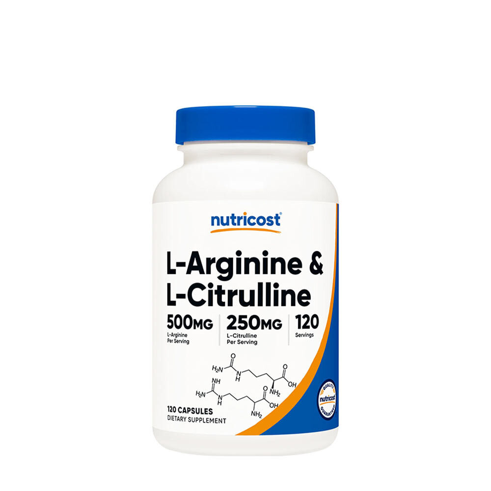 Nutricost – kapsle s komplexem L-argininu a L-citrulinu (120 kapslí) – Viking Supplements