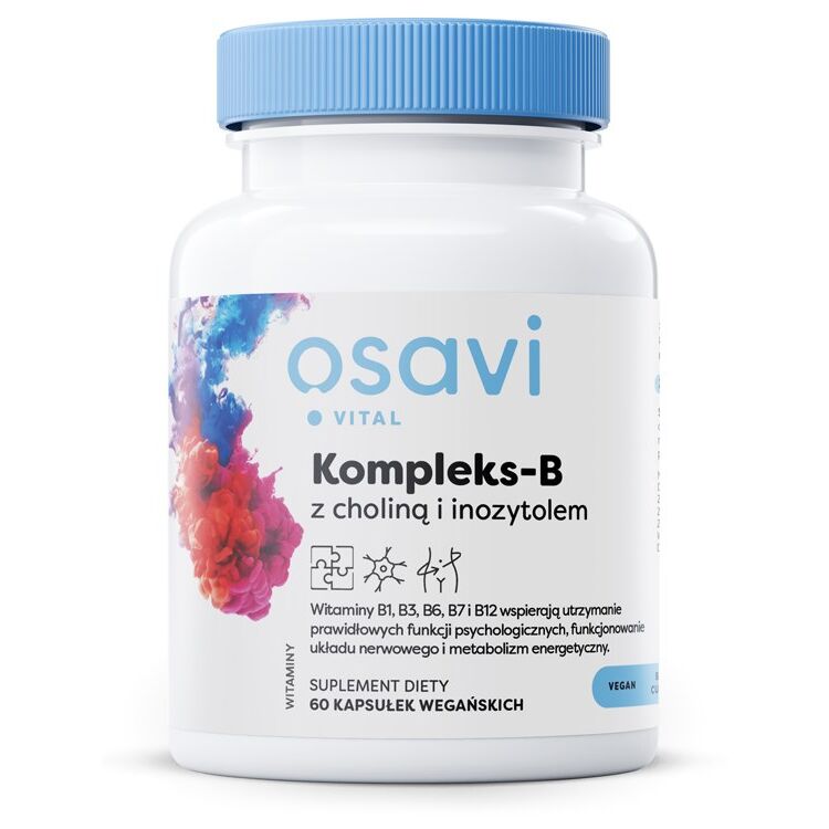 OSAVI B-komplex s cholinem a inositolem (60 kapslí) – Viking Supplements