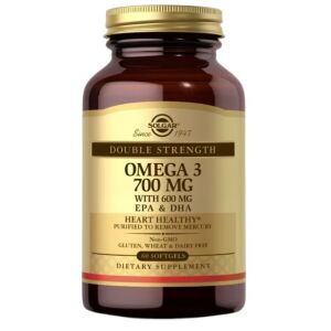 SOLGAR Double Strength Omega-3 (60 Softgels) - Viking Supplements