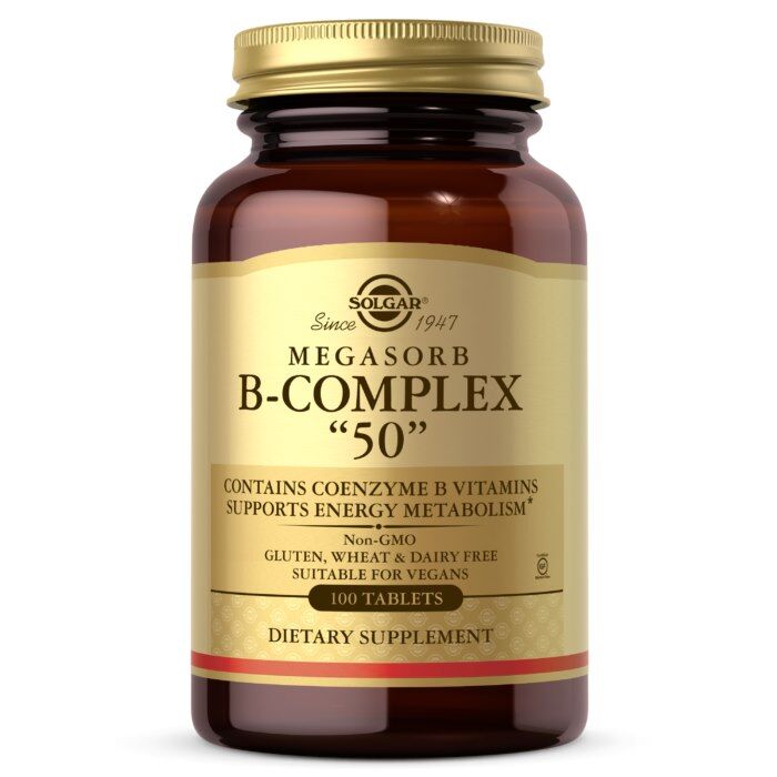 SOLGAR Megasorb B-Complex 50 (100 tablet) – Viking Supplements