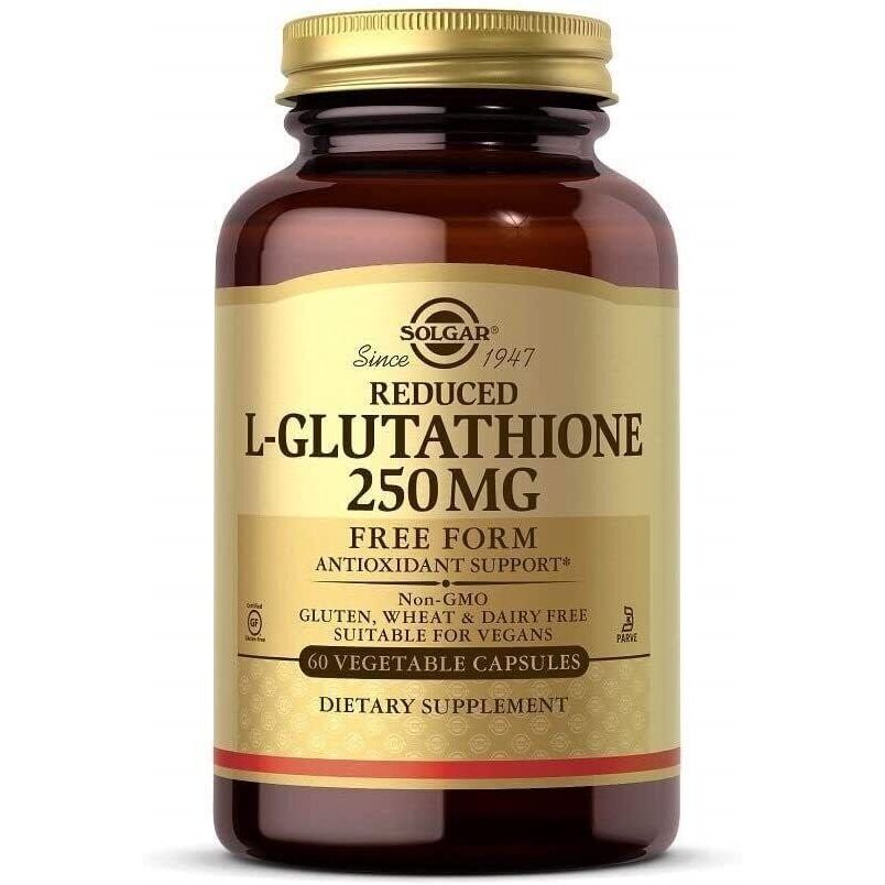 SOLGAR L-glutathion s redukovanou formou 250 mg (60 kapslí) – Viking Supplements