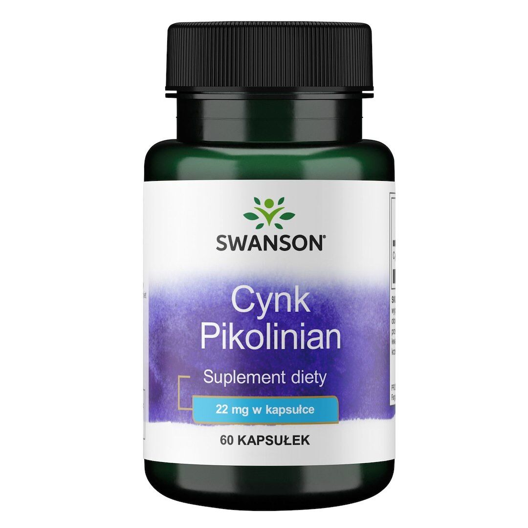 SWANSON Zinek (pikolinát) 22 mg, 60 kapslí – Viking Supplements