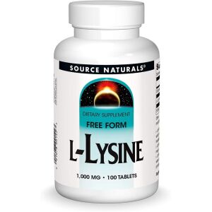 Source Naturals L-lysin 1000 mg, 100 tablet – Viking Supplements