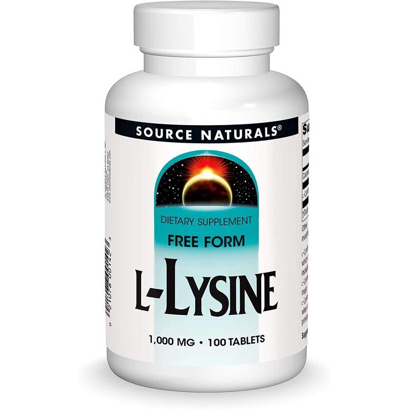 Source Naturals L-lysin 1000 mg, 100 tablet – Viking Supplements
