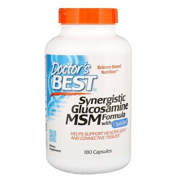 Synergická formule s glukosaminem a MSM s OptiMSM – 180 kapslí – Viking Supplements