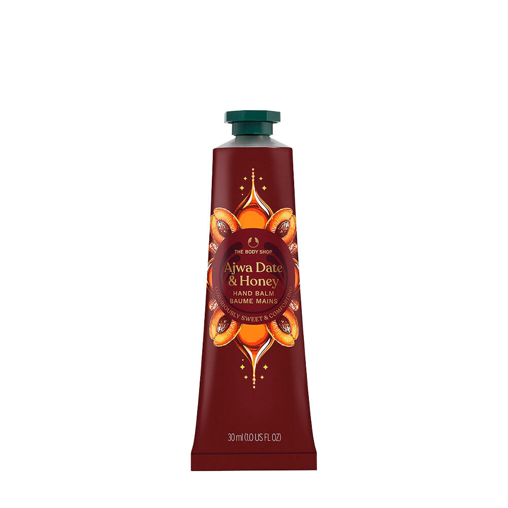 The Body Shop – Balzám na ruce s datlemi Ajwa a medem (30 ml) – Viking Supplements