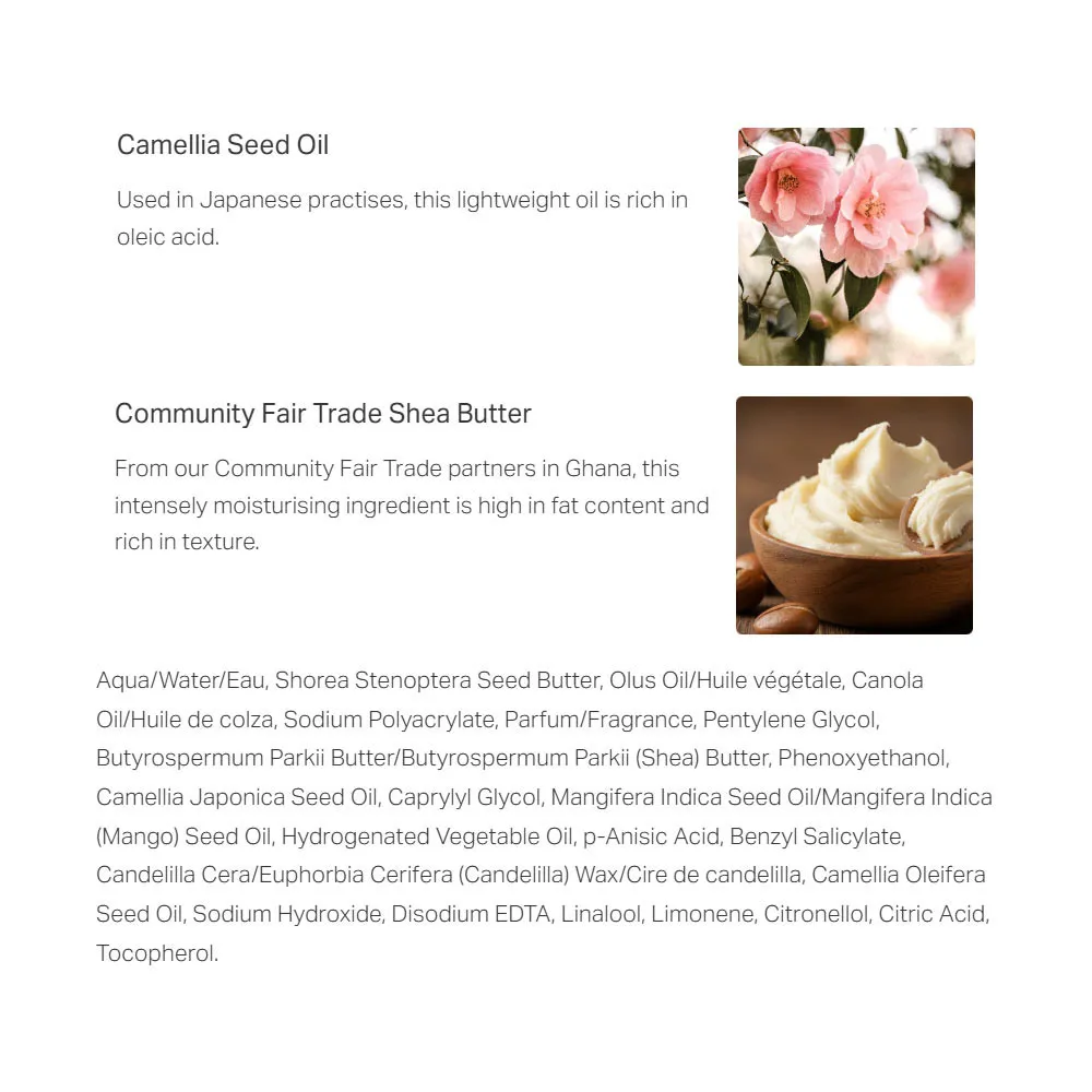 The Body Shop Japanese Camellia Body Cream (350 ml) - Obrázek 2