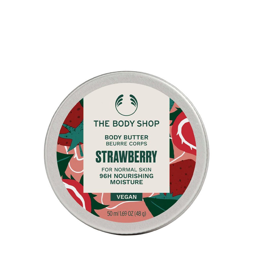 Tělové máslo The Body Shop s příchutí jahod (50 ml) – Viking Supplements