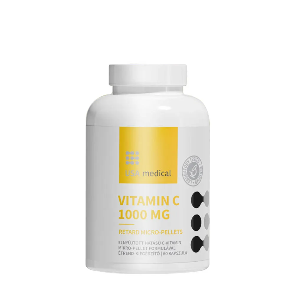 USA medical Vitamin C 1000 mg (60 Capsules) - Nuvalia