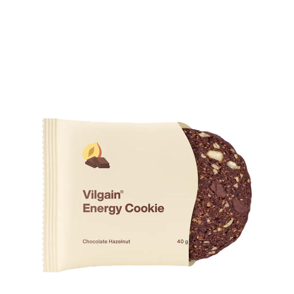 Vilgain BIO Energetické sušenky čokoláda s lískovými oříšky (40 g) - Viking Supplements