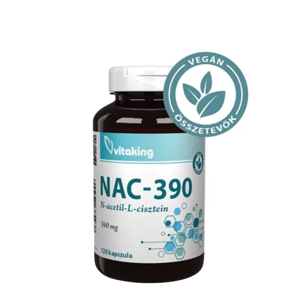 Vitaking NAC-390 (N-acetyl-L-cystein) 390 mg (120 tobolek) – Viking Supplements
