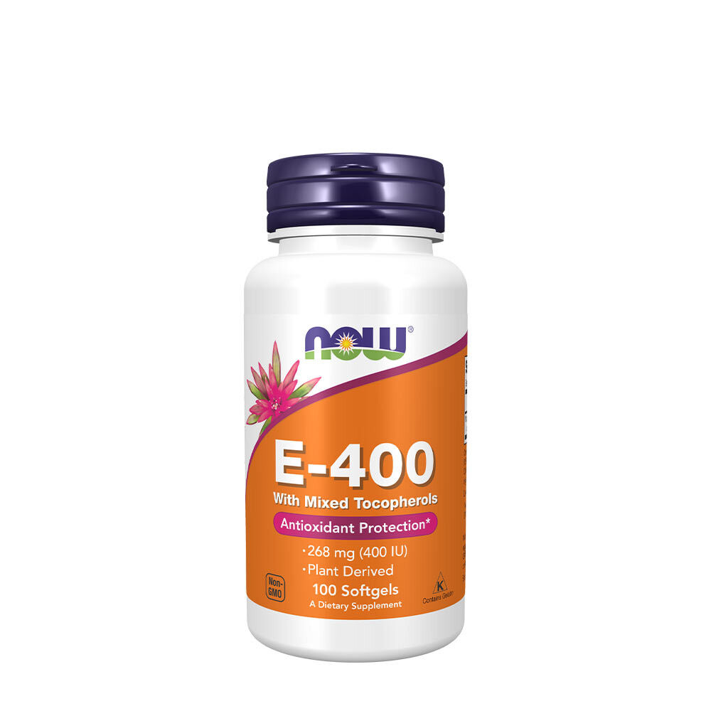 Vitamin E-400 – přírodní (směs tokoferolů) – 100 měkkých tobolek – Viking Supplements
