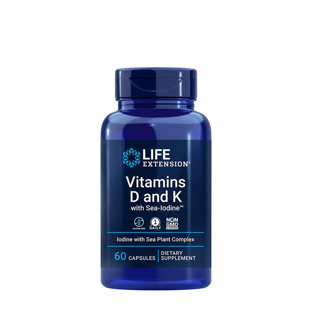 Vitamíny D a K s mořským jódem – 60 kapslí – Viking Supplements