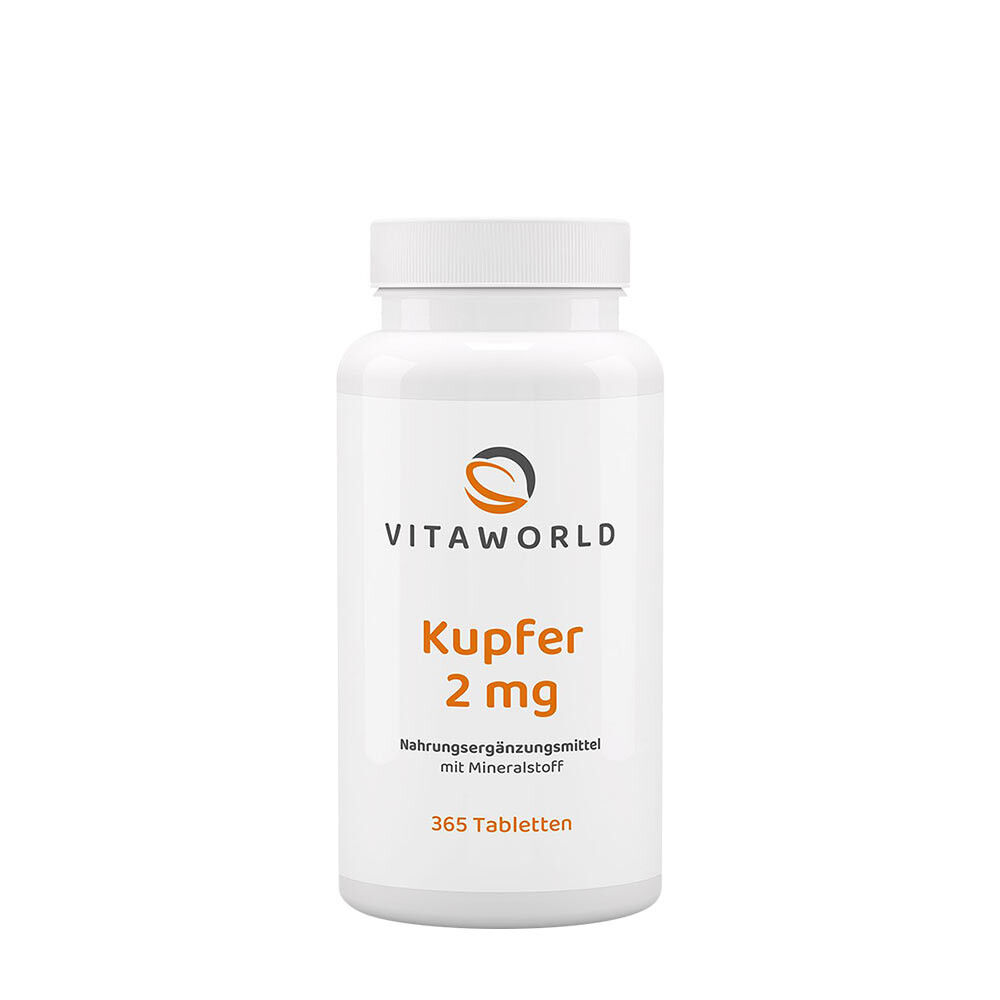 Vitaworld Měď 2 mg (365 tablet) – Viking Supplements