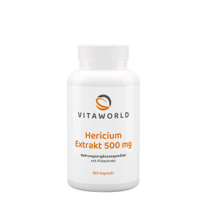 Vitaworld Hericium Extract 500 mg (100 Capsules) - Viking Supplements