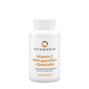 Vitaworld Vitamin C 1000 s pufrem + kvercetin (120 tablet) – Viking Supplements