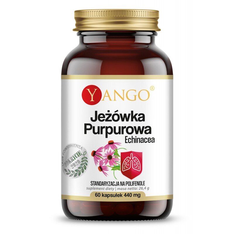 YANGO Echinacea purpurová – echinacea (60 kapslí) – Viking Supplements